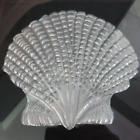 Picture Framed Silver Impressed Metal "Scallop Shell" 3 D Signed Art Beach House