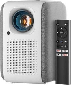 PRO Home Mini Projector 2.4G/5G WiFi 400ANSI Lumens 1080 Full HD 4K 200" IB5 - Picture 1 of 7
