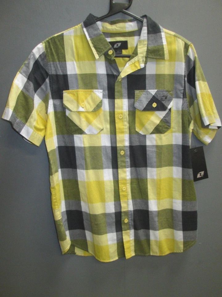 Nuevo one industries Niños Casual Amarillo Cuadros Camisa MX / BMX / Patín Foto 1 de 1