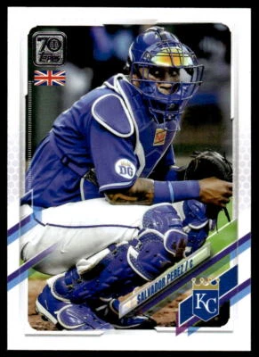 2021 Topps UK Edition Salvador Perez #219 Kansas City Royals Baseball Card - Image 1 of 2