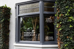 Custom Store Window Decal - Decal Sticker Window Door Sign Decals - 4 Decals - Picture 1 of 1