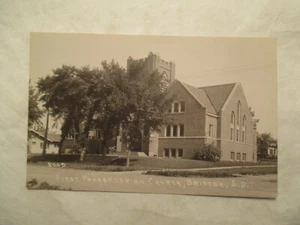 RPPC South Dakota Britton First Presbyterian Church SD Real Photo Postcard - Picture 1 of 2