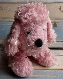 Ganz Webkinz Pink French Poodle HM107 Plush Stuffed Animal Toy 8" No Code - Picture 1 of 10