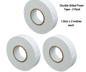 🔥3x Heavy Duty Strong Double Sided Sticky Tape Foam Adhesive Craft Padded Mount - Picture 1 of 7