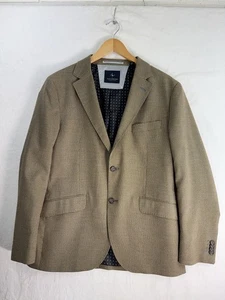 Tailorbyrd Blazer Mens 40S Brown Stretch Fabric Two Button Sport Coat Jacket - Picture 1 of 10