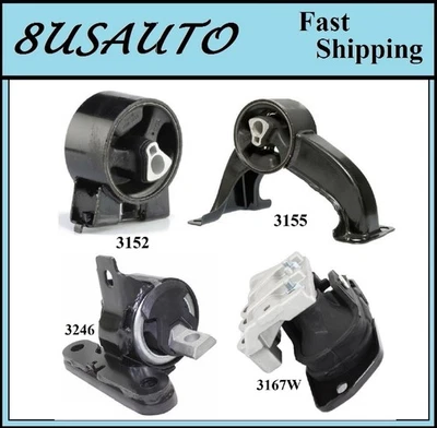 4 PCS MOTOR & TRANS MOUNT FIT  2009-2010 Chrysler Sebring 3.5L 2WD Exc. Touring - Image 1 of 4