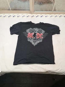 Camiseta AC/DC 2008 Black Ice Tour Yunque Hombres Talla Grande Concierto Rock and Roll M70 2 - Imagen 1 de 4