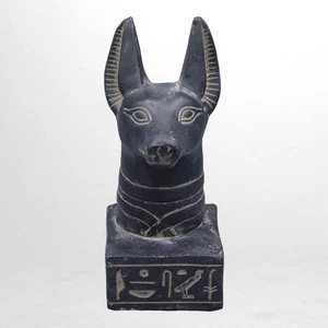 EINZIGARTIGE ANTIKE ÄGYPTISCHE ANTIKE Statue Büste Kopf Anubis Schakal Skulptur - Bild 1 von 5