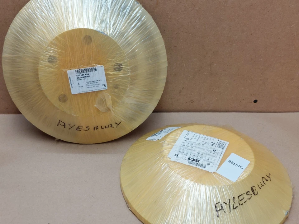 Audi TT 8J TFSi TDi 07-2014 Rear Brake Disc Pair Solid 286MM 8J0615601 GENUINE - Image 1 of 4