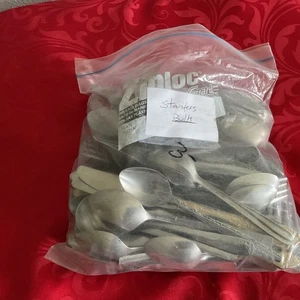 Stainless flatware bulk 10 Pounds great for crafts - Picture 1 of 3