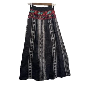 Johnny Was bestickter Maxirock Gummibund Gr. XS Boho Hippie - Bild 1 von 10