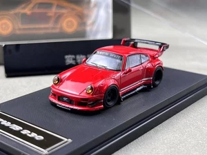 TG Star 1:64 Red RWB 930 964 GT Racing Sport Model auto metallo pressofuso nuovo - Foto 1 di 12