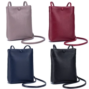Genuine Leather Crossbody Bag Women Should Strap Purse Cell Phone Handbag Wallet - Picture 1 of 16