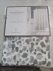 Threshold 72in x 72in Gray Leopard Ombre Shower Curtain NEW - Picture 1 of 2