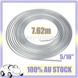 5/16'' OD 25Ft Coil Roll Steel Zinc Silver Fuel Brake Line Hose Tube Tubing AUS - Picture 1 of 7