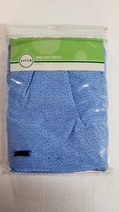 Volantes polvos para cuna de bebé circo azul nuevo en paquete - Imagen 1 de 2