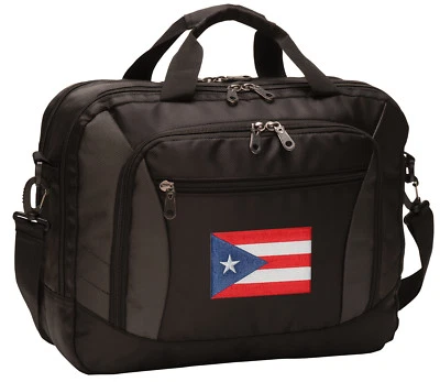 Bolsa para computadora portátil bandera de Puerto Rico ¡BOLSAS PARA COMPUTADORA CARGADAS con BOLSILLOS! Foto 1 de 4