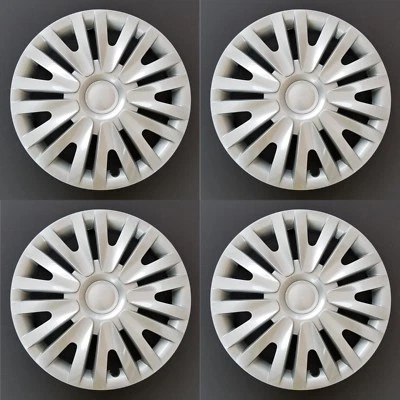 New Wheel Covers Hubcaps Fits 2010-2014 Volkswagen Golf Silver 15" Set of 4 - Изображение 1 из 3