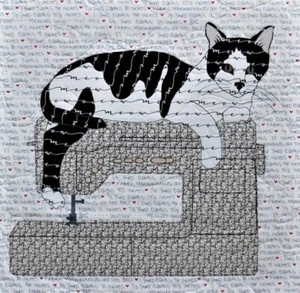 Feline Drive Fabric STITCH REGULATOR Cat Trouble & Boo Designs PATTERN ONLY - Picture 1 of 8