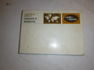 Land Rover Instruktions Mappe serie 3 englisch(art.2469o) - Bild 1 von 2