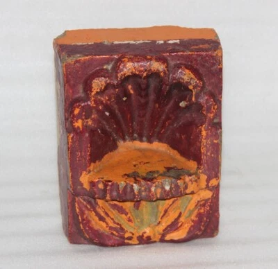 Antiguo estante de arco de pared de piedra arenosa alcoba pesado sólido original tallado a mano Foto 1 de 4