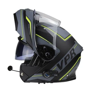 VIPER RS-V191 BLINC BLUETOOTH FLIP FRONT MOTORBIKE MOTORCYCLE CRASH HELMET 22.06 - Picture 1 of 4