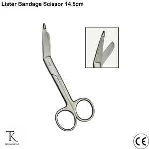TIJERAS PARA CIRUGÍA FIRST AID NURSING & DRESSING SCISSORS LISTER BANDAGE 14.5cm - Imagen 1 de 5