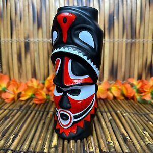 Trader Vic's Papua New Guinea Notu Mask Red Black Logo Tiki Mug BRAND NEW PNG