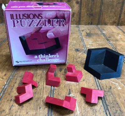 Vintage 1987 Mag-Nif Illusions Puzzler w/Box - Image 1 of 3