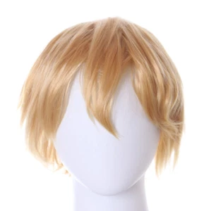 PL-002-30 Rubio Beige Pelo Corto Cosplay Peluca Anime Manga Peluca Denji Chainsaw - Imagen 1 de 6