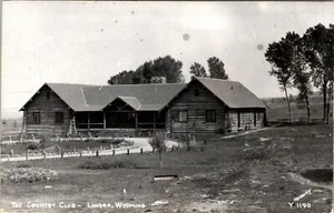 LANDER WYOMING COUNTRY CLUB VINTAGE SANBORN REAL PHOTO POSTCARD VIEW - Picture 1 of 2