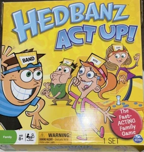 Juego de mesa familiar de actuación rápida Hedbanz Act Up The Fast Acting Spin Master juegos - Imagen 1 de 3
