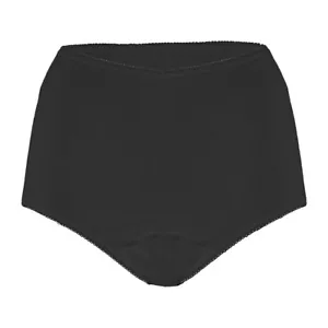 Ladies Plain BLACK Incontinence Briefs Pants Knickers Built in Waterproof Pad - Picture 1 of 1