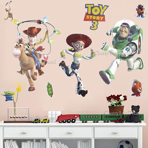 Huge TOY STORY Woody Buzz Jessie Wall Stickers Children Kids Bedroom Decor Decal