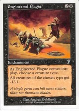 Engineered Plague *Uncommon* Magic MtG x1 Seventh 7th Edition MP