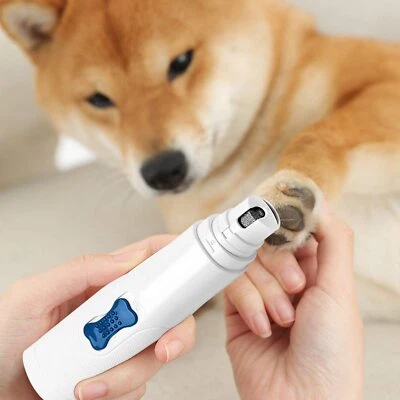 OWNPETS Electric Dog Nail Grinder Portable Pet Cat Trimmer Files Grooming Clipper Cutter