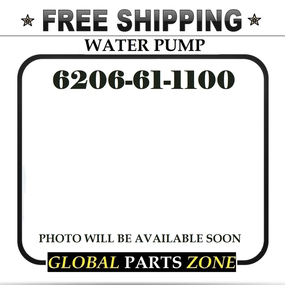 BOMBA DE AGUA 6206-61-1100 PARA EXCAVADORA KOMATSU 4D95 S4D95 EXCAVADORA ENVÍO GRATUITO Foto 1 de 1