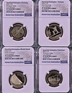 2022 S Innovation Dollar 4 Coin Proof Set NGC PF70 Early Releases 