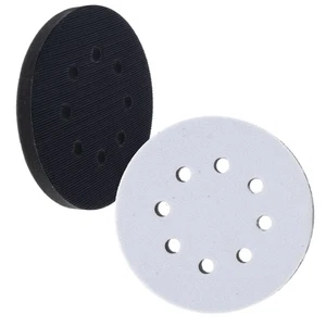 2 Dura-Gold 5" x 10mm Soft Density Interface Pads, Hook & Loop, 8 Hole Pattern - Picture 1 of 5