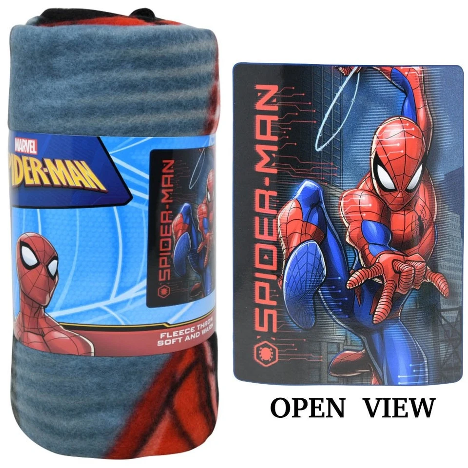 Manta - Marvel Spider-Man Spiderman Negra 45x60 Tacto Seda Tiro Suave NUEVO Foto 1 de 1