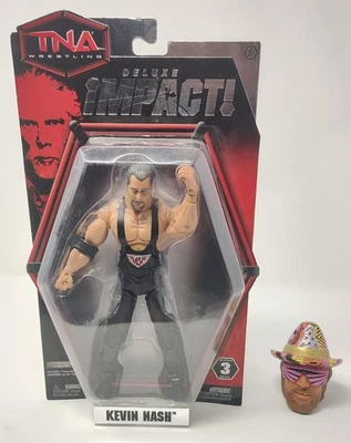TNA Jakks Pacific Deluxe ¡IMPACTO! Figura de acción Kevin Nash serie 3 WCW NWO WWE Foto 1 de 4