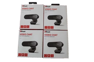 Bundle Of 4 Trust Tyro Full Hd 1080P Webcam Usb Cable With Tripod Stand - Afbeelding 1 van 2