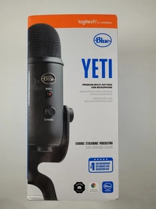 NEW in Box Logitech Blue Yeti USB Microphone for Gaming, Streaming, Podcasting - Picture 1 of 5