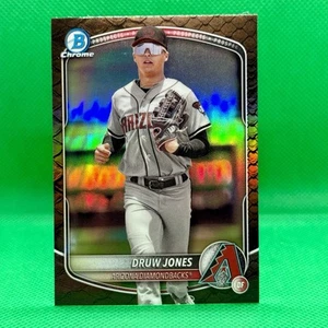 DRUW JONES 2025 BOWMAN BASEBALL #BCP-138 RETTILIANO CROMO RIFRATTORE DIAMONDBACKS - Foto 1 di 2