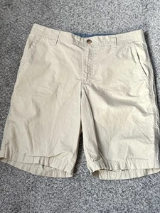 Columbia Mens Khaki Tan Shorts Sz 32W 10L Cotton Chino Gorpcore Casual Preppy - Picture 1 of 8