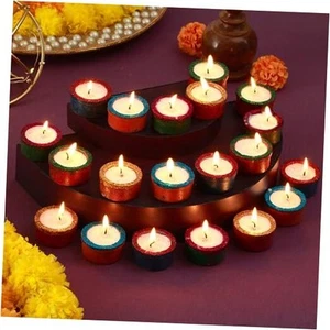 Clay Diya Set of 20 | Handmade Terracotta Diyas for Indian Pooja Puja Oil - Picture 1 of 8