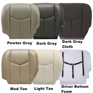 For 2003 2004 2005 2006 GMC Sierra 1500 2500 3500 Replacement Bottom Seat Cover - Picture 1 of 68