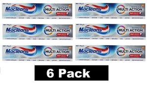 6 x Macleans 170g Multi Action Whitening Fluoride Toothpaste Brand New - Picture 1 of 5