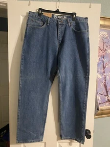 Magellan Outdoor Herren klassische Passform Freizeit Größe 38x30 blau Jeans neu mit Etikett - Bild 1 von 4