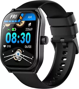Reloj inteligente Curve para hombre mujer contestar hacer llamadas, rastreador de ejercicios de 2,01" - Imagen 1 de 6